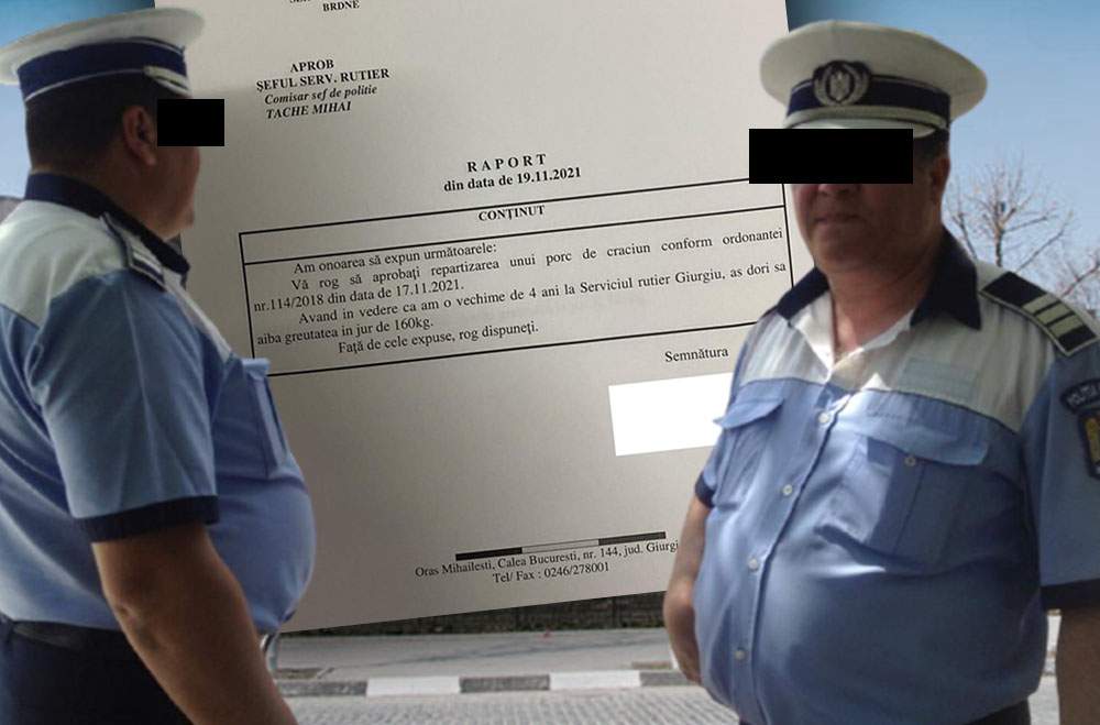 Poliţistul care a cerut de la şefi un porc de 160 kg a primit un alt poliţist