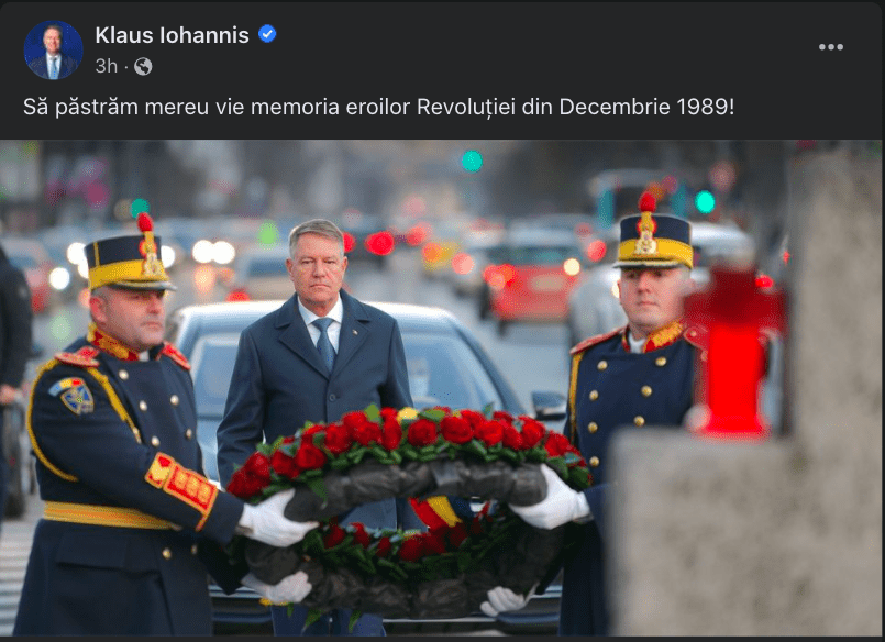 Iohannis a depus o coroană de flori la mormântul lui Ceaușescu