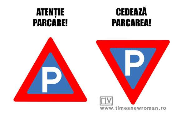 Noi semne pentru parcare