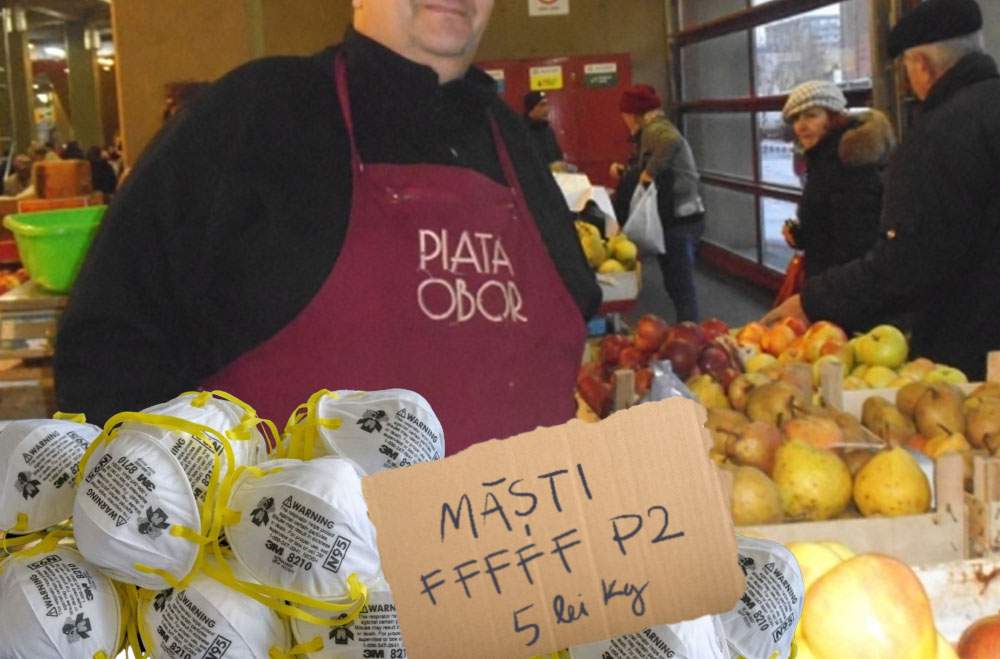 În piețele din România au apărut măștile FFFFFFFFFP2