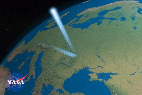 Un meteorit a zburat înapoi în spațiu după ce a realizat că pică la Botoşani