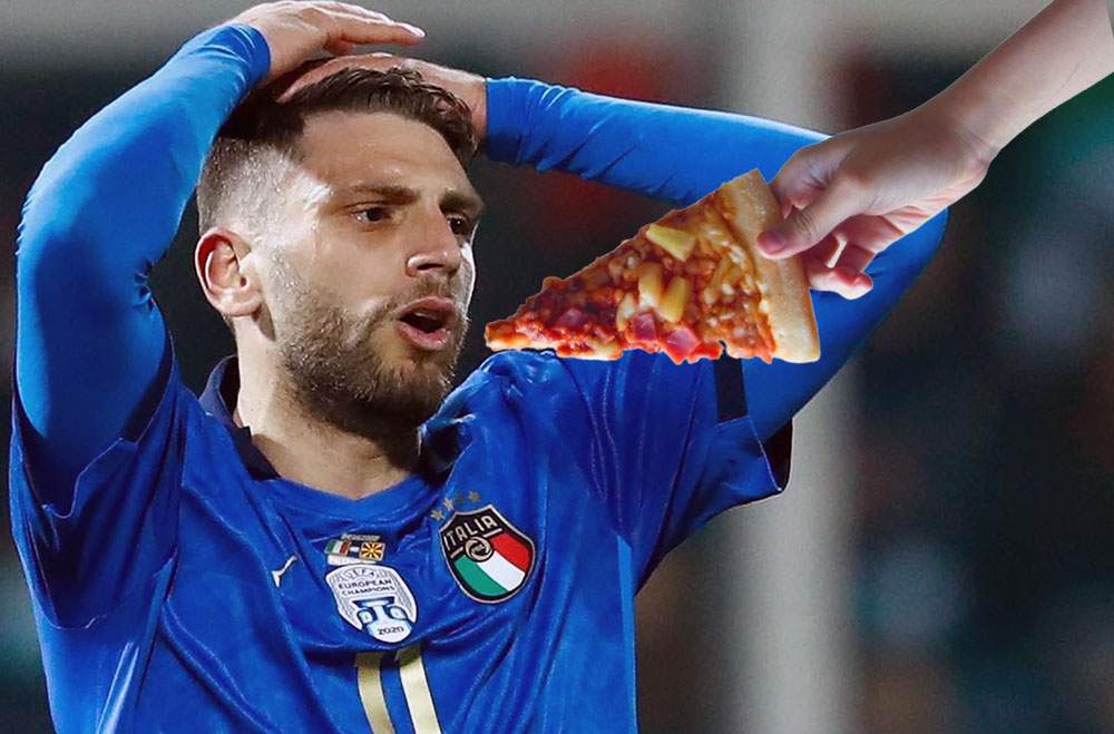 Jucătorii Italiei, pedepsiți după ratarea calificării: azi mănâncă pizza cu ananas