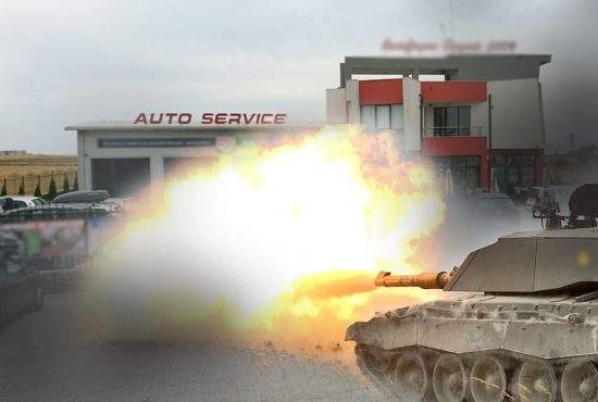 Un tanc rusesc a bombardat un service care ceruse 6000 euro pe ulei și filtre
