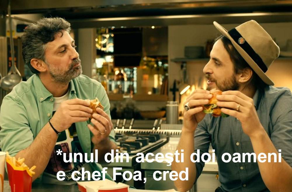 Singurul român care a comandat un burger Chef Foa la McDonalds: Chef Foa