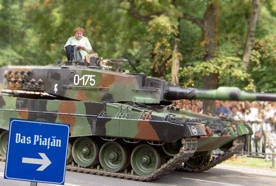 O bătrânică din Germania trimite Ucrainei 88 de tancuri cu care mergea duminica la piaţă