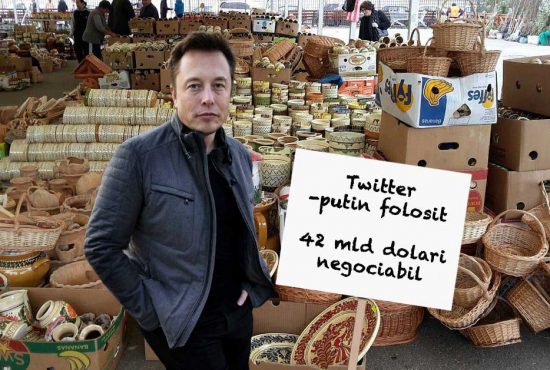 A rămas fără bani? Elon Musk, văzut în Obor unde încerca să vândă Twitterul