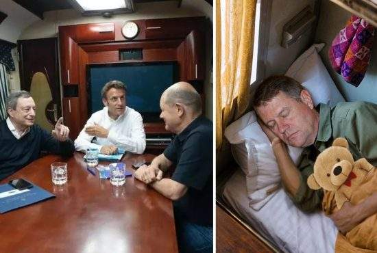 Iohannis era la vagonul de dormit și nu apare în poza cu Macron, Scholz și Draghi
