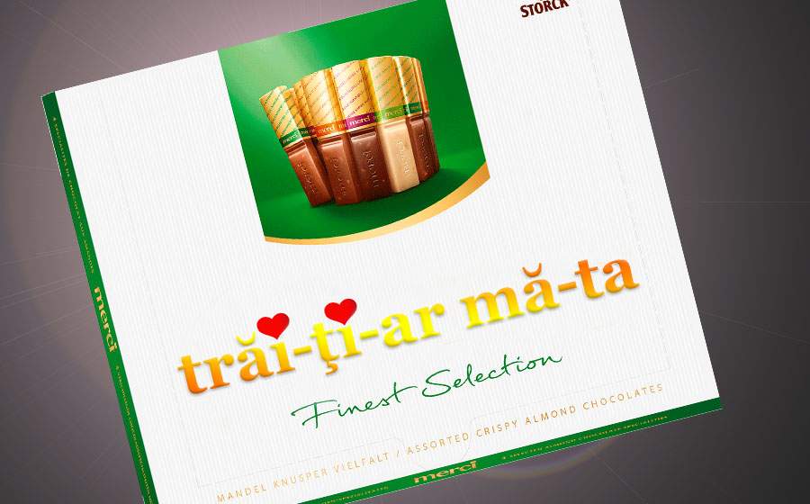 Ciocolatele Merci se vor vinde în România sub brandul Trăi-ţi-ar Mă-ta ®