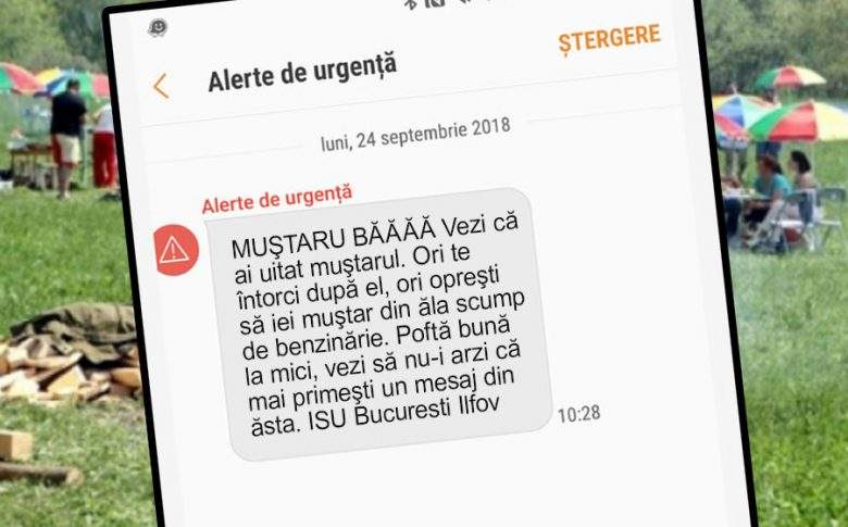 Un român care mergea la grătar a primit pe Ro-Alert că a uitat muștarul acasă