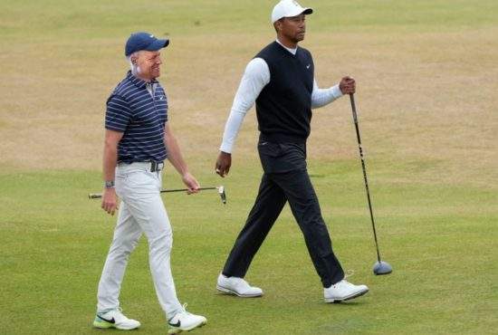 Iohannis s-a întâlnit cu omologul său american, jucătorul de golf Tiger Woods