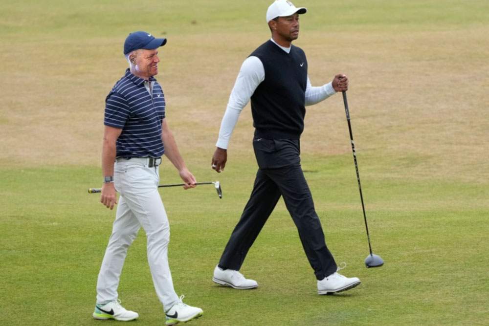 Iohannis s-a întâlnit cu omologul său american, jucătorul de golf Tiger Woods