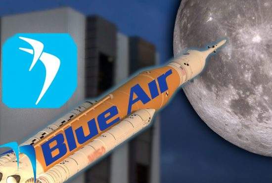 Blue Air a prezentat prima rachetă low-cost cu care va lăsa oamenii blocați  pe Lună