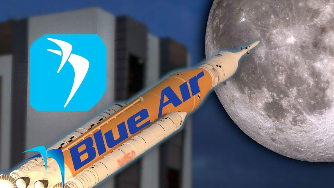 Blue Air a prezentat prima rachetă low-cost cu care va lăsa oamenii blocați  pe Lună