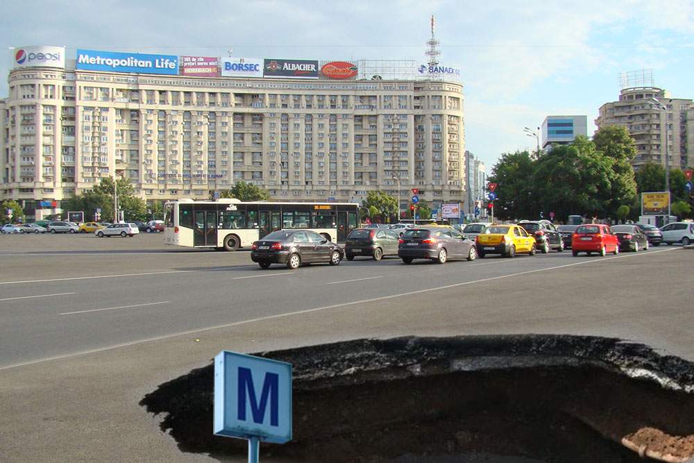 O nouă gură de metrou la Piața Victoriei, după ce Șoșoacă a căzut de pe scenă la miting