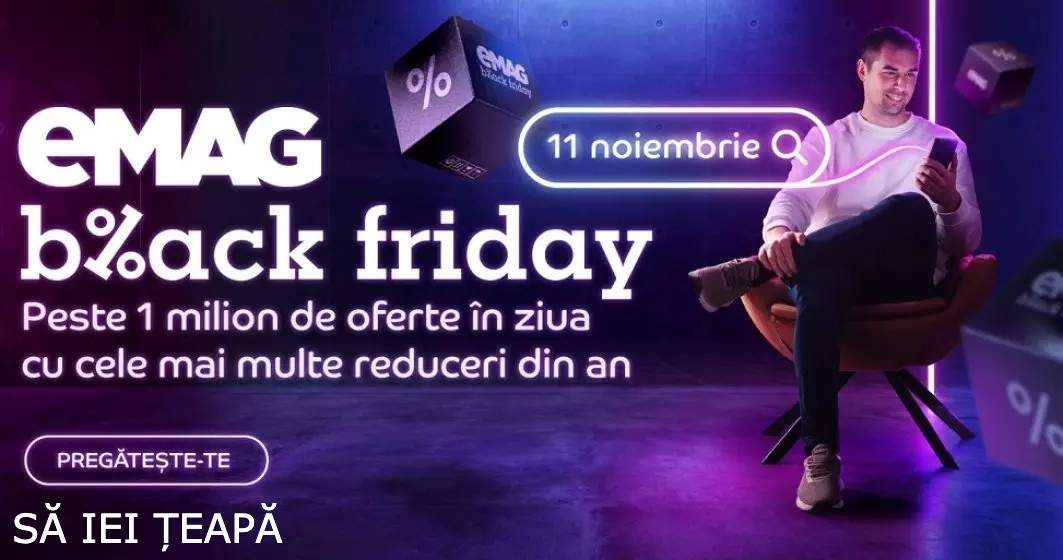 Precizări eMag. Prețurile de Black Friday au fost în euro, nu în lei!