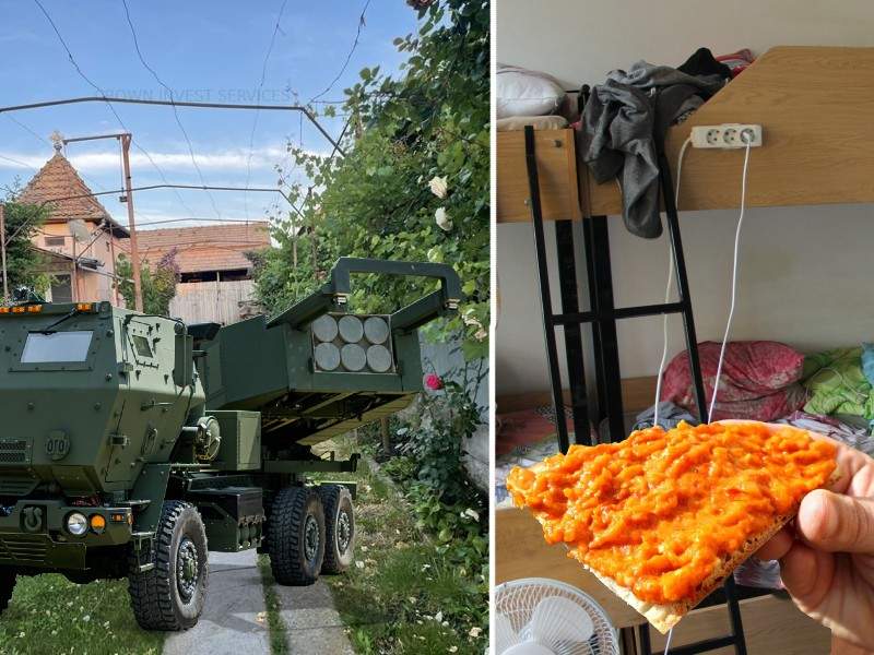 Precizie HIMARS. Un student a primit zacuscă pe geam, lansată din Găești