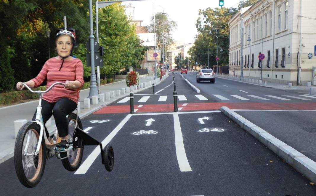 Ca să evite alte dosare penale, Lia Bugnar și-a pus roți ajutătoare la bicicletă