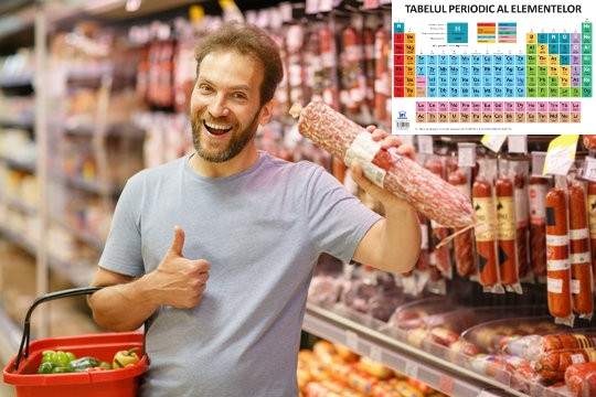 Un supermarket a lansat Salamul Mendeleev, cu toate elementele chimice