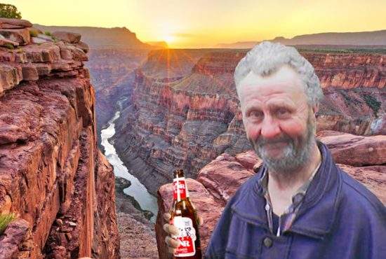 Nea Costel, uimit de Grand Canyon: „În acest șanț ar putea dormi toți bețivii lumii“