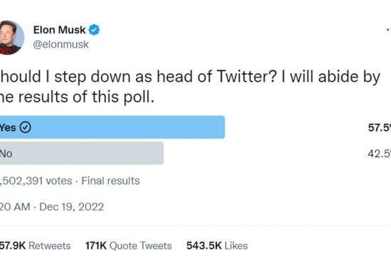 Elon Musk spune că sondajul de pe Twitter e nul, că nu l-a validat CCR