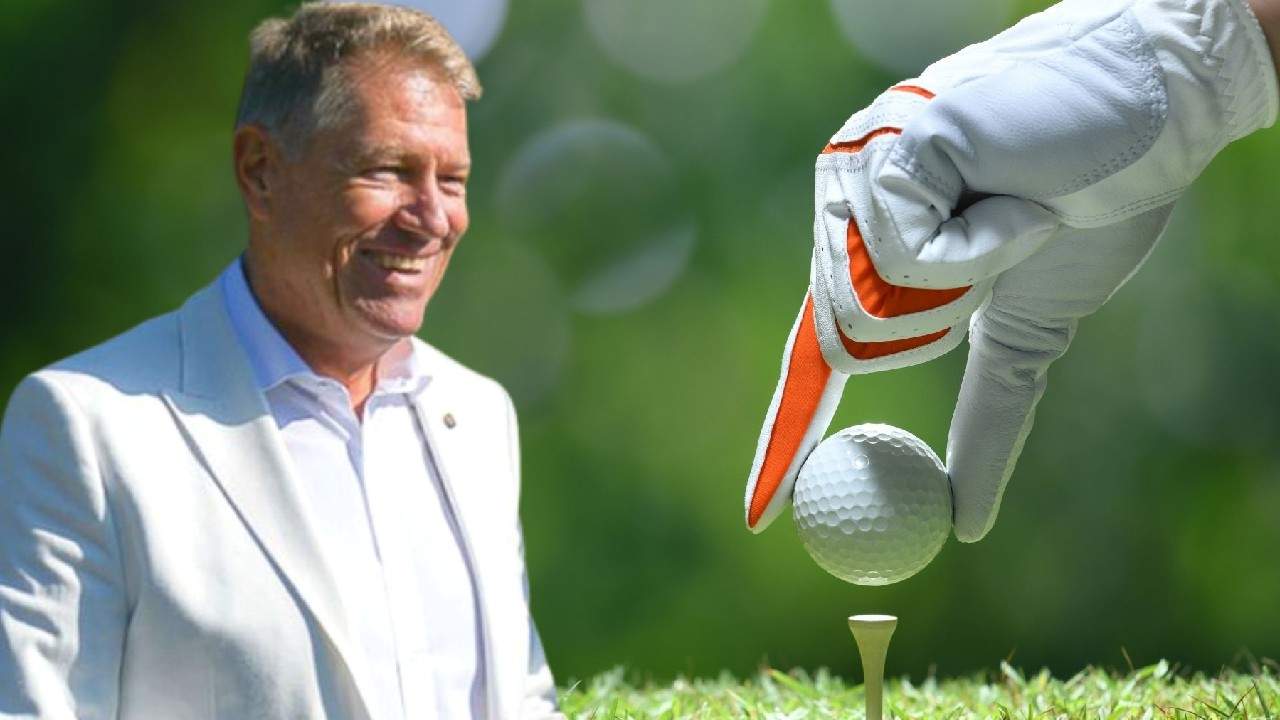 Iohannis îi cheamă pe români la o partidă de golf că e frumos afară