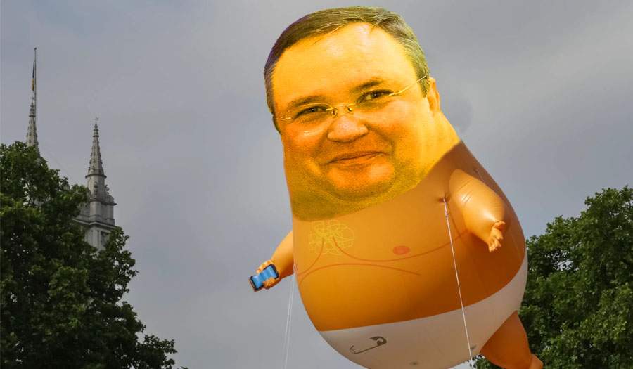 Premierul Ciucă, confundat cu un balon și doborât de un avion american