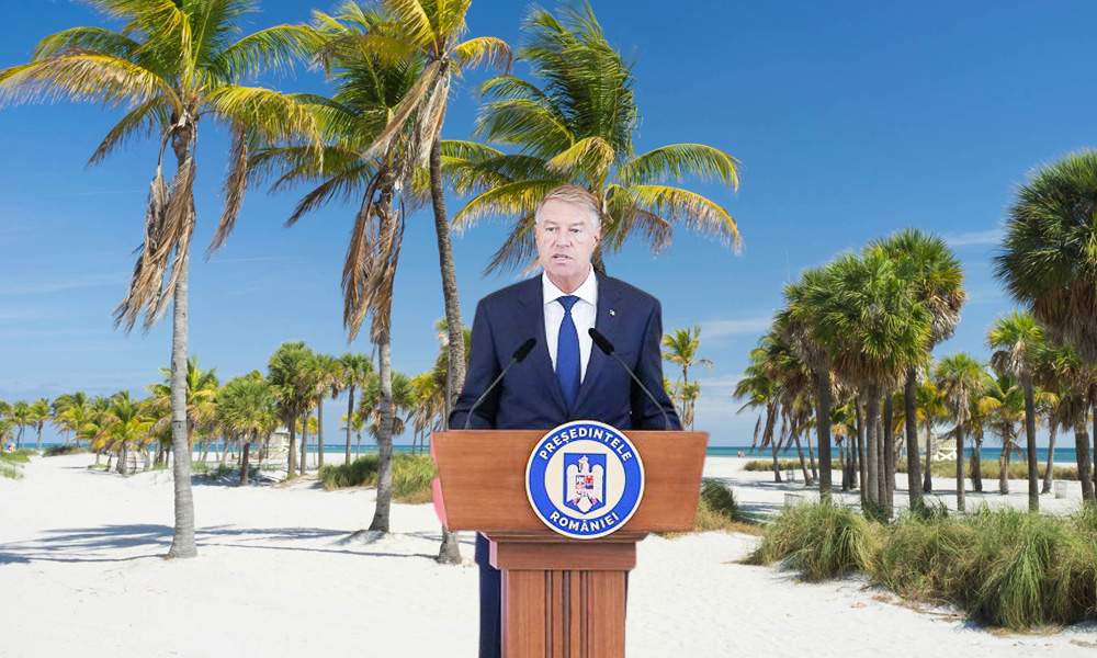 Din cauza activității seismice, Iohannis mută președinția României la Miami