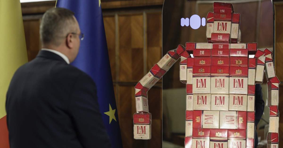 Premierul Ciucă, păcălit să vorbească cu un robot din pachete de țigări