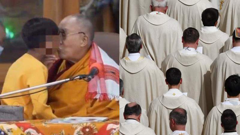 Preoții catolici se convertesc în masă la budism, că vor și ei să sărute băieței