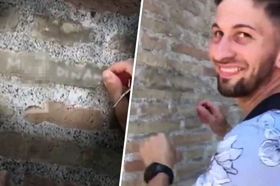 Italienii îl caută pe misteriosul Mu*e Dinamo, care şi-a scris numele pe Colosseum
