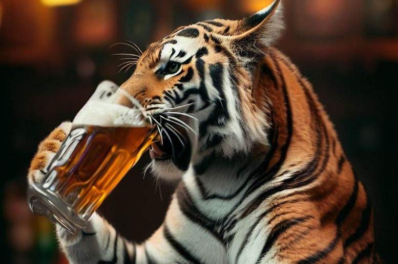 După ce a muşcat un moldovean, tigrul din Bârlad a devenit alcoolic