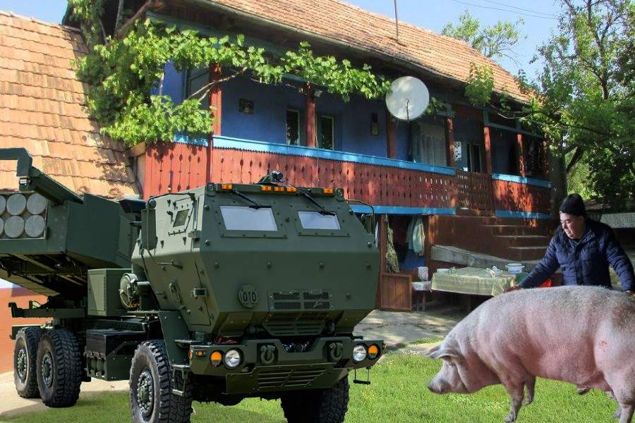 Un român a cerut ajutorul SUA ca să-și sacrifice porcul cu rachete HIMARS