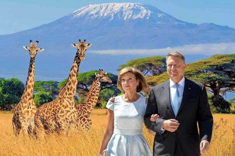 Iohannis s-a dus în Africa să învețe cum să fie președinte de țară bananieră