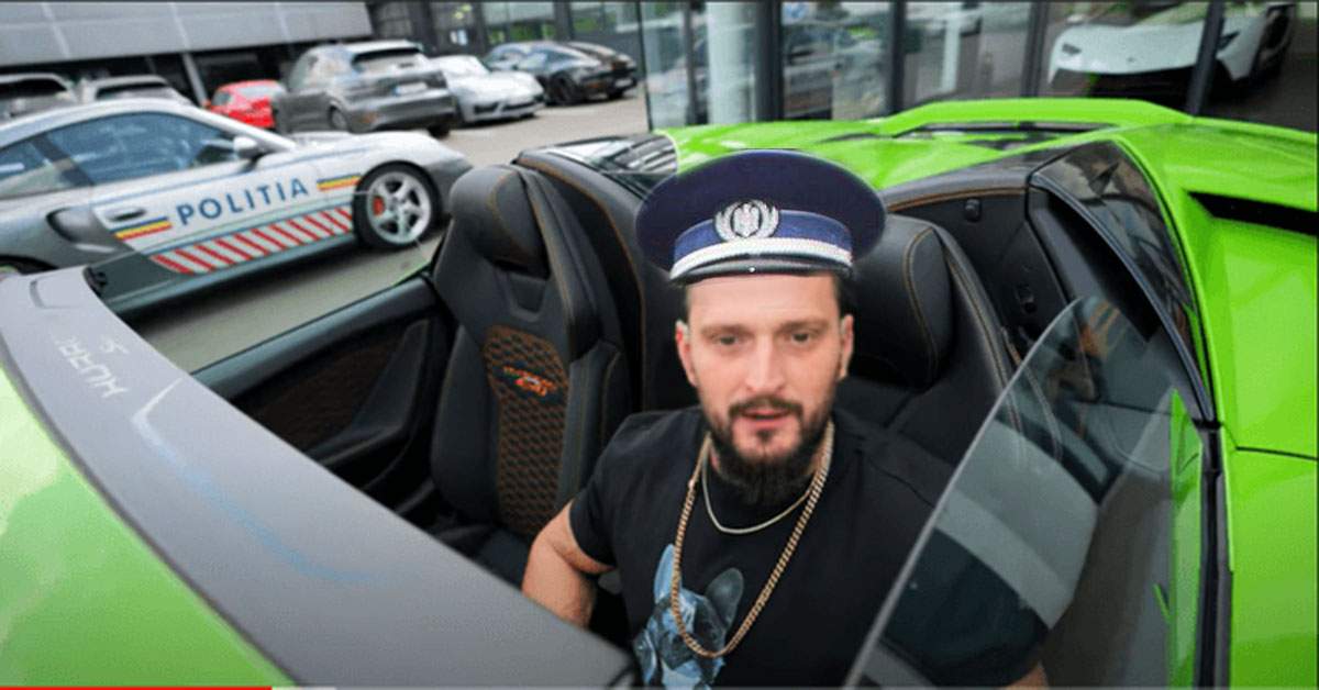 Polițist beat și drogat, prins la volanul Lamborghiniului confiscat de la Dorian Popa