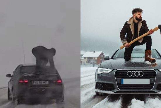 Vasluianul călare pe BMW, atacat cu toporul de alt vasluian călare pe un Audi