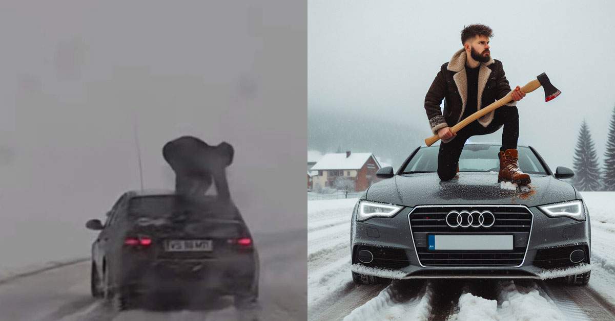 Vasluianul călare pe BMW, atacat cu toporul de alt vasluian călare pe un Audi