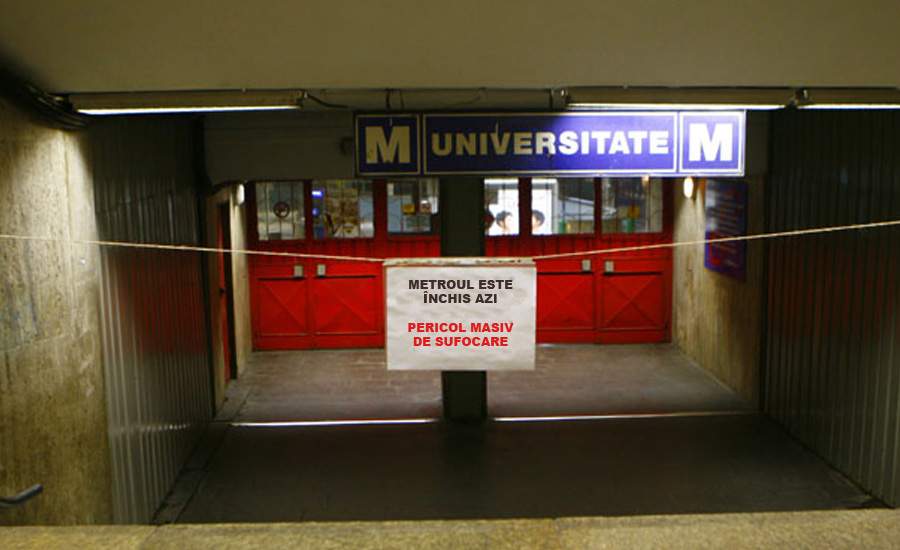 Metroul va fi închis azi pentru că toată lumea a mâncat fasole în weekend