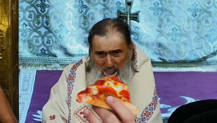 Tulai, Doamne! IPS Teodosie, surprins mâncând pizza Diavola în post