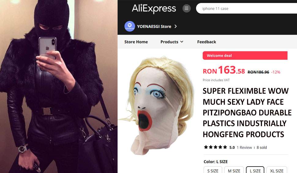 Bianca Drăguşanu, nevoită să poarte cagulă până îi vine faţa nouă de pe AliExpress