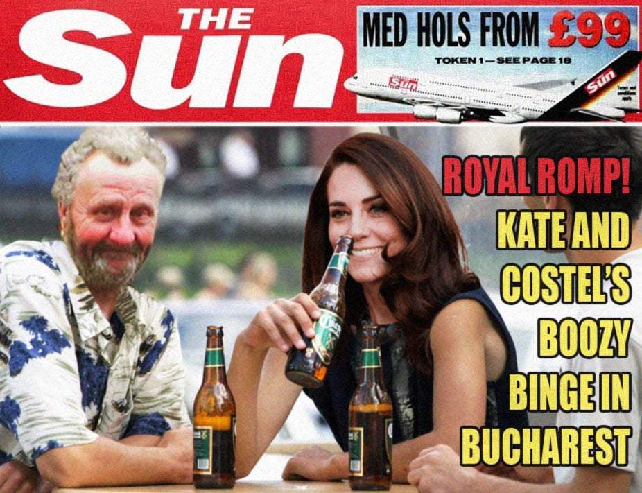 Au găsit-o în sfârşit pe prinţesa Kate! Se lungise la bere cu nea Costel
