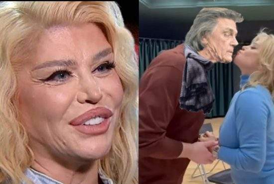 Loredana, surprinsă când se săruta cu un actor mult mai tânăr decât ea, Florin Piersic