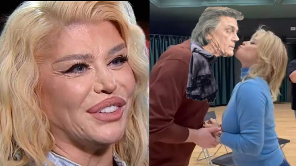 Loredana, surprinsă când se săruta cu un actor mult mai tânăr decât ea, Florin Piersic