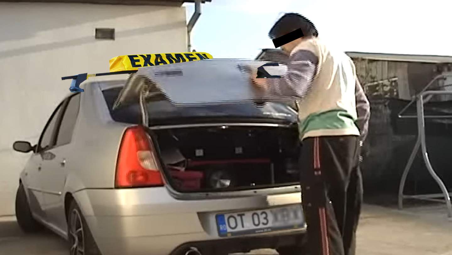 Un caracalean a picat examenul auto a 53-a oară după ce iarăși s-a băgat în portbagaj