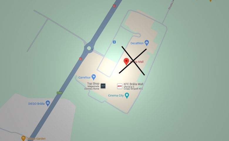 Brăilenii au scos mallul de pe Google Maps ca să nu-l mai găsească turiştii din Galaţi