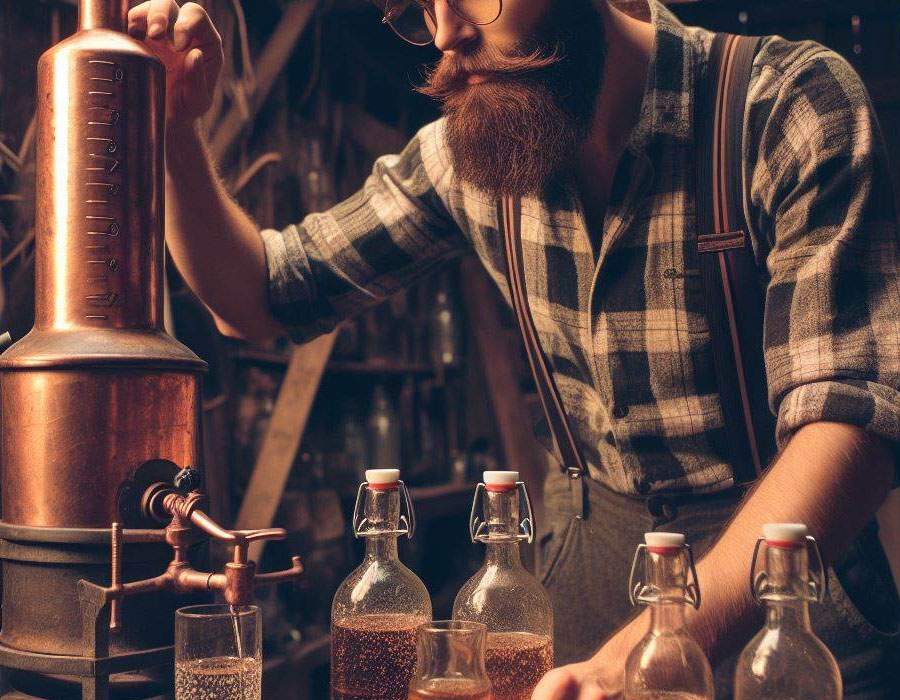 Hipster, dezmoştenit de tată după ce a folosit cazanul de ţuică să facă kombucha