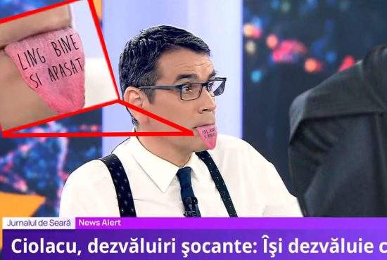 Terente al televiziunii. Prelipceanu și-a tatuat pe limbă „Ling bine și apăsat”