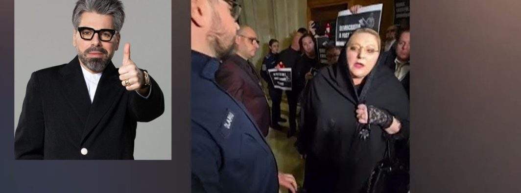 Stiliştii spun că Dianei Şoşoacă îi stă fabulos în negru: „Pare cu 200 kg mai slabă!”