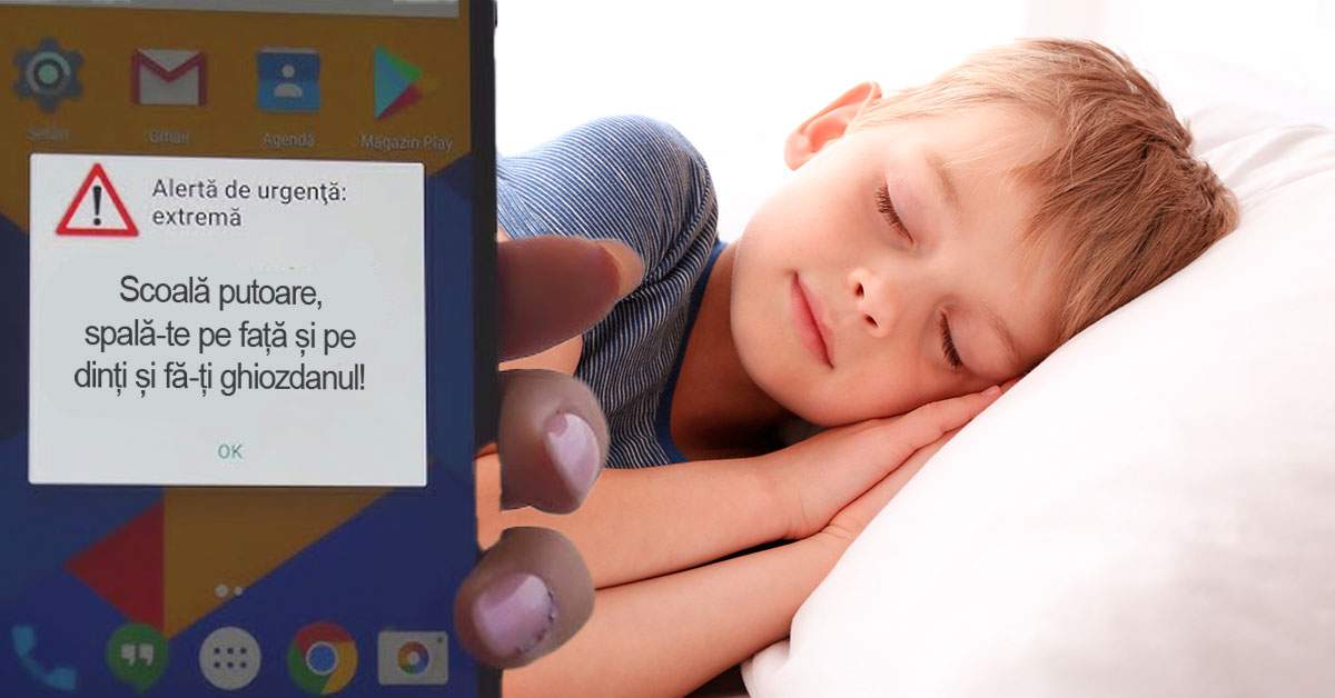 Un român a dat șpagă la RoAlert să dea alarma zilnic la 6:00 ca să se trezească copiii pentru școală