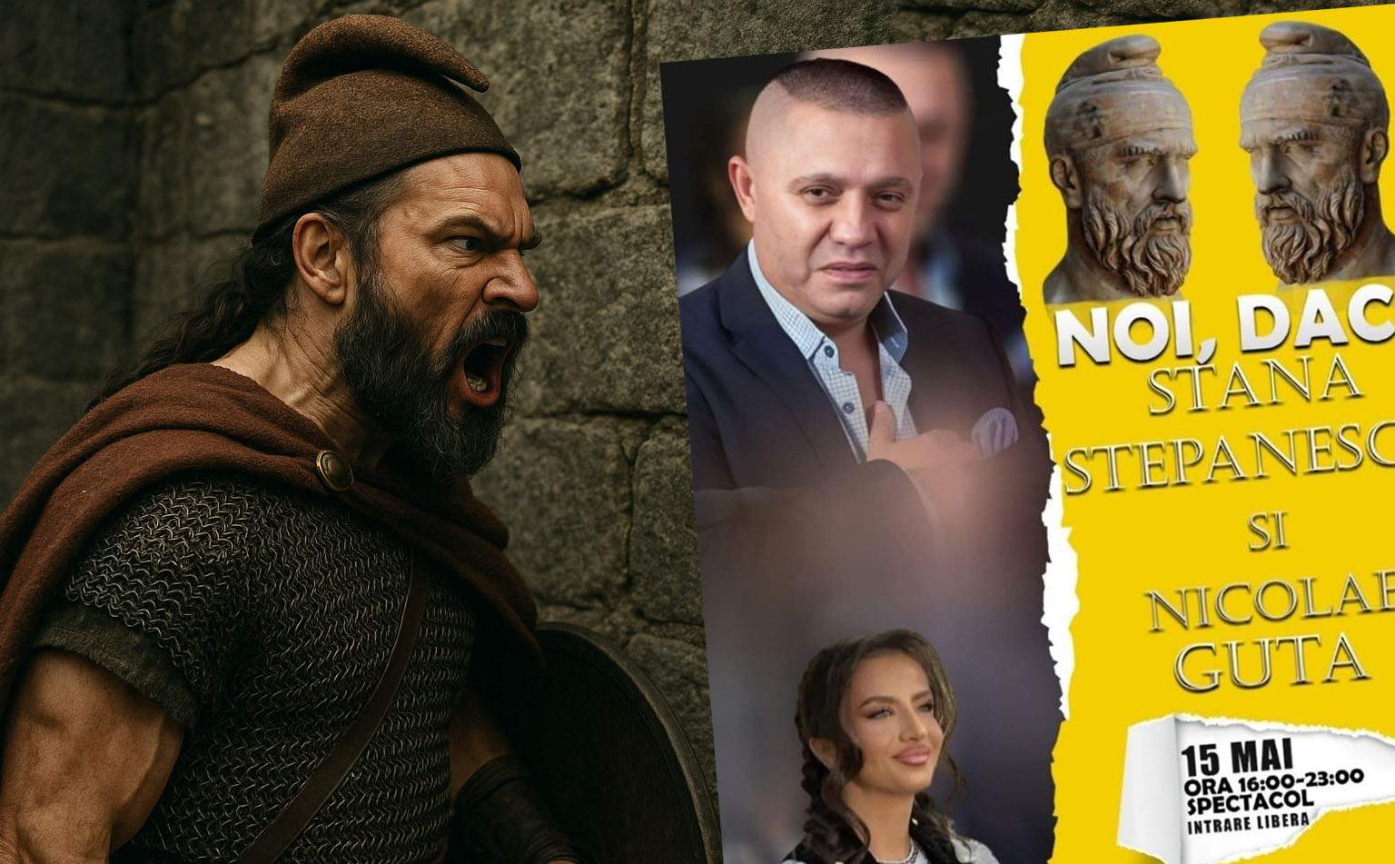 Mii de daci, furioşi că Guţă cântă la Sarmizegetusa: „Salam e regele!”