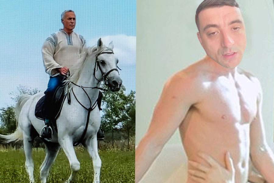 Copia lui Georgescu. Urmează video cu Simion călare, dar nu pe un cal, ci pe șofer
